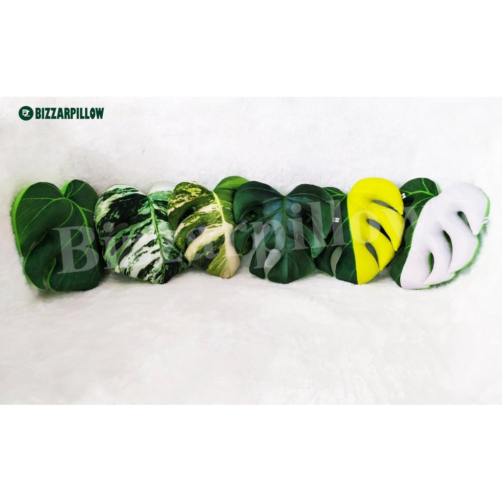 Bizzarpillow Bantal Sofa Bantal Daun Monstera Size M BZ151