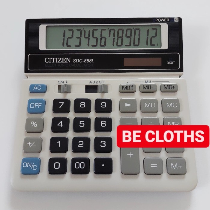 

Original Citizen Sdc-868L Kalkulator Desktop Kantor