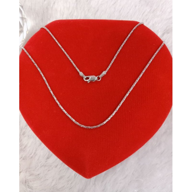 kalung aquila, emas putih, kadar 420(9k)