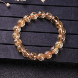 Gelang Manikmanik Batu Tiger Eye Warna Gold Gaya Natural