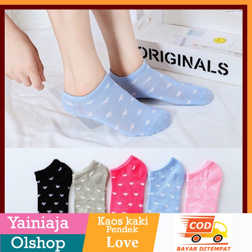 Kaos Kaki fashion unisex wanita pria kaus motif semata kaki kaoskaki pendek