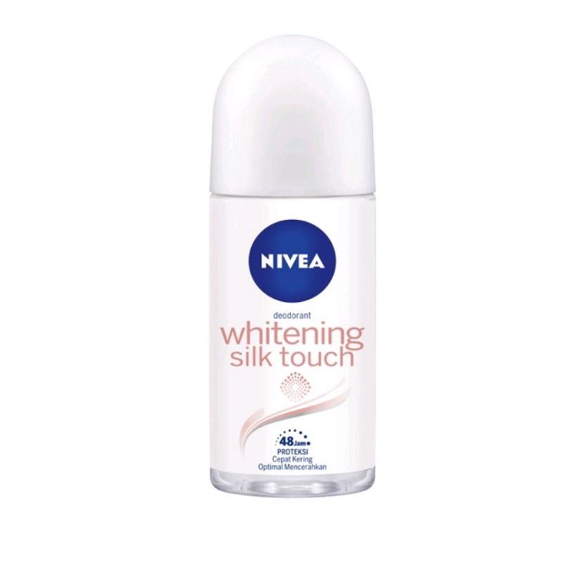Nivea Deodorant Roll On Woman Men 25ml 50ml - Extra Whitening / Pearl&amp;Beauty/ B&amp;W/ Hijab / Whitening Silk Touch
