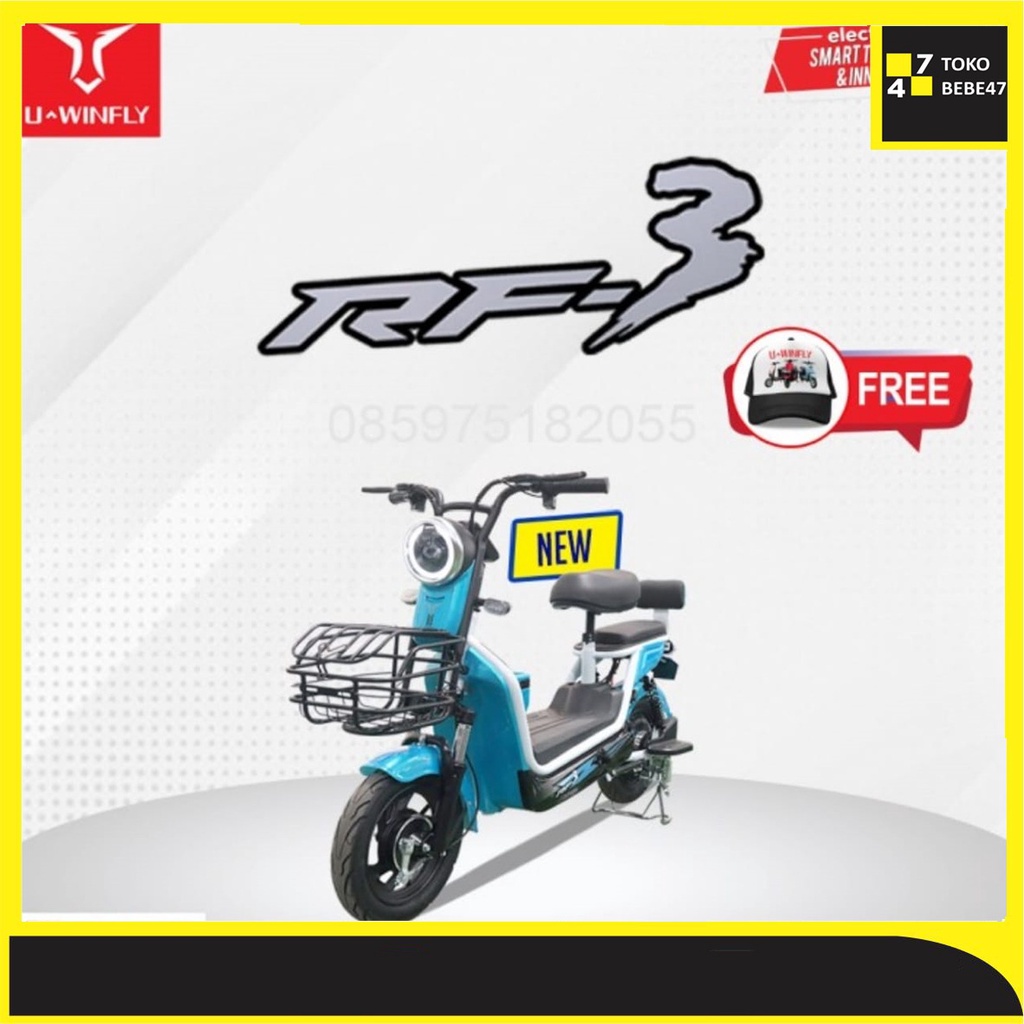 SEPEDA LISTRIK UWINFLY REDFISH 3 U WINFLY RF3 NEW SERIES