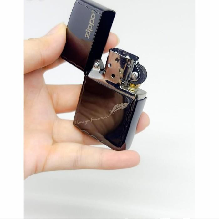 Korek Api Zippo Original Motif Daun Made In USA