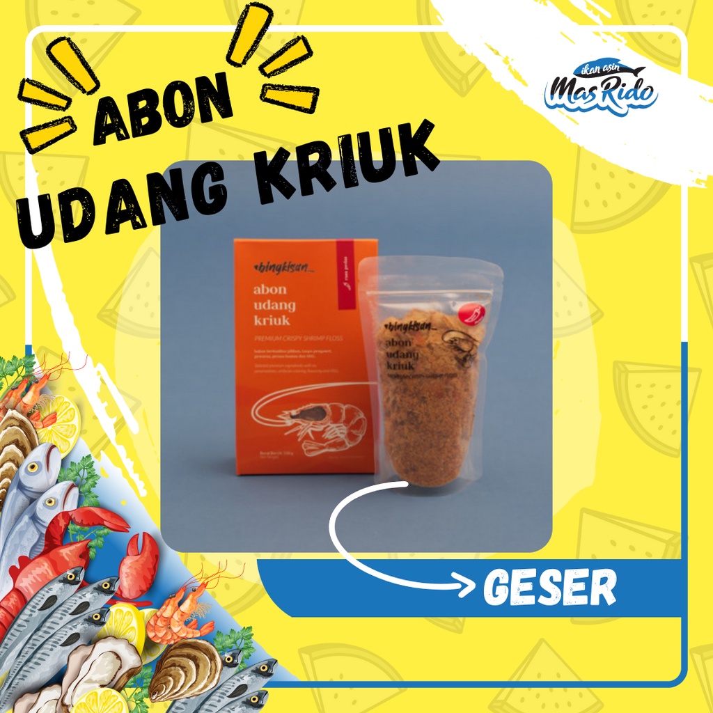 

Abon Udang Kriuk Bingkisan Tanpa Minyak Pengawet Pewarna Msg 200G