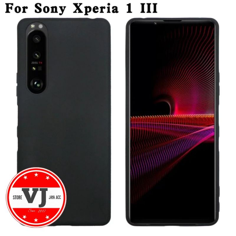 Softcase Sony Xperia 1 Mark III Case Ultra Slim Silikon Black Matte Sony Xperia 1iii Mark 3