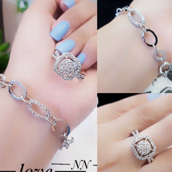 Xuping Perhiasan set Gelang dan Cincin 02