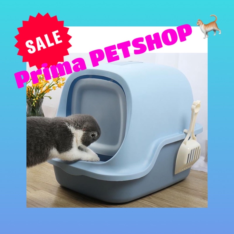 Cat LITTER BOX BERPINTU OTOMATIS JUMBO/ Tempat Pasir Kucing