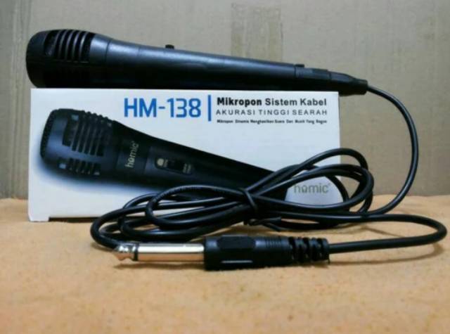 Microphone Homic HM-138 - Mic Kabel - Mic Homic - Original Homic - Mic Single