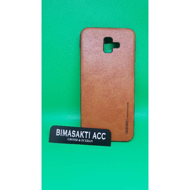 Samsung Galaxy J6 Plus - Case Kulit Huanmin Softcase Kulit