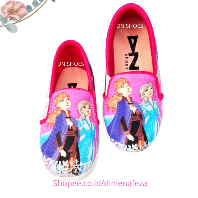 Sepatu Anak Perempuan Karakter Elsa Frzn Pink