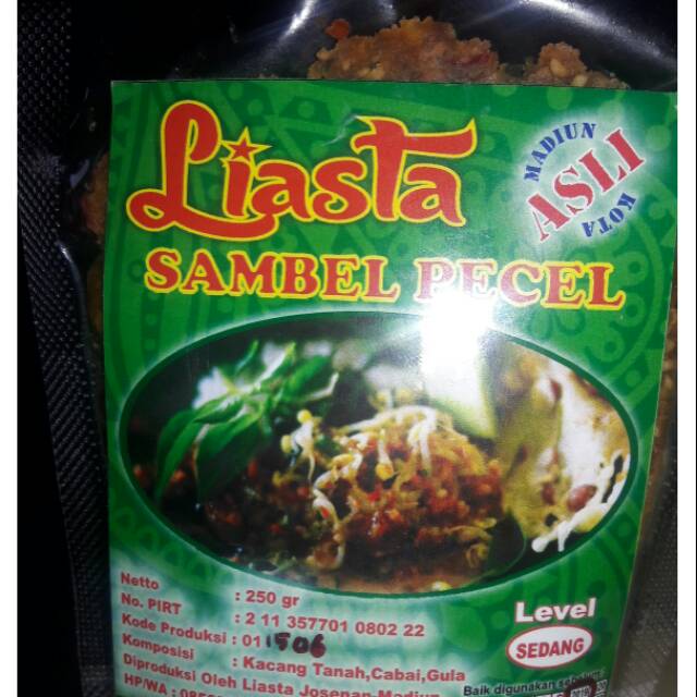 

Sambel pecel khas madiun 250 gram