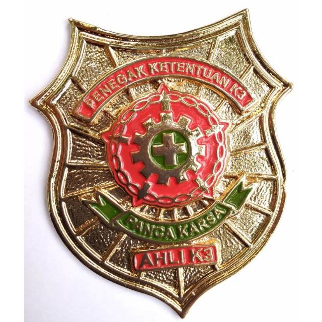 Lencana Pin Dompet Ahli K3 Umum Keselamatan dan Kesehatan Kerja AK3U