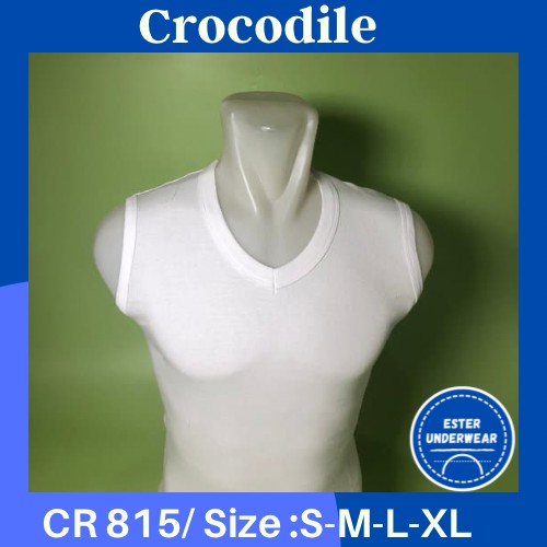 Kaos Tanktop CROCODILE CR 815 PUTIH ISI-2 PCS