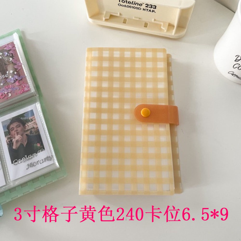 3 Inch 240 Slot Kartu Korea Polaroid Lattice Album Bintang Mengejar Foto Buku Penyimpanan Kartu Kecil