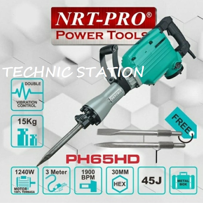 NRT PRO PH 65 HD PH65 JACK HAMMER DRILL MESIN BOBOK BETON PH65HD