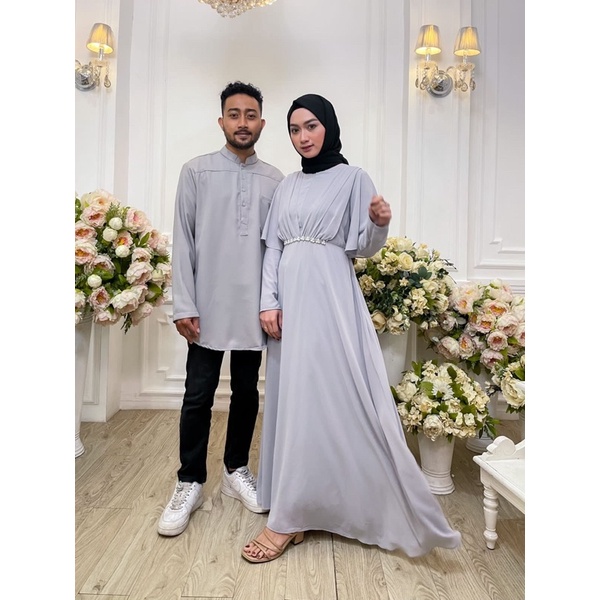 COUPLE621#2 IN 1 /GAMIS WANITA/KOKO PRIA/BAJU COUPLE