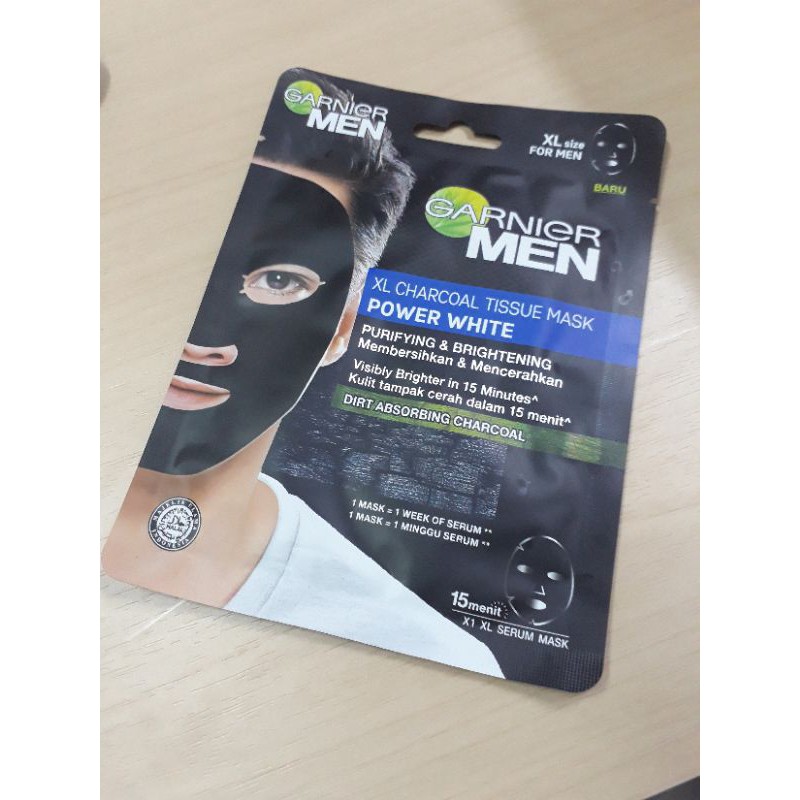 Garnier Men XL Charcoal Tissue Mask Sheet