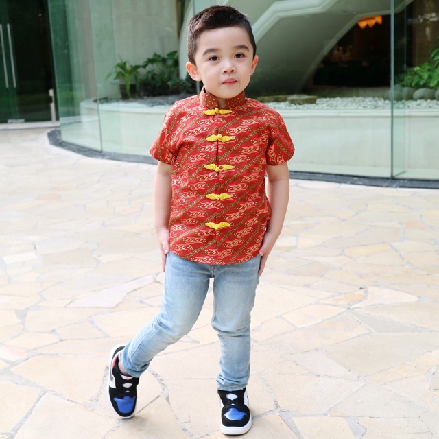 KIDDY AND KIDDO & kiddyandkiddo BAJU IMLEK ANAK LAKI LAKI / CHEONGSAM ANAK LAKI LAKI / ATASAN CHEONG