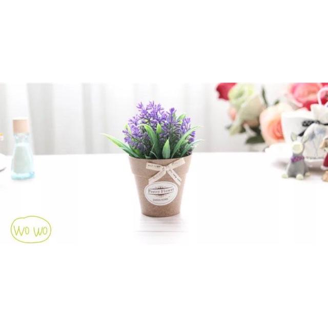 COD P2020 Bunga Plastik/Bunga plastik Mini/(free kotak)-UNGU