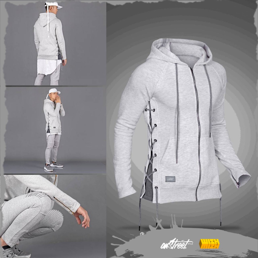 ONSTREET jaket ropeline jumper misty grey limited originla / jaket ropeline