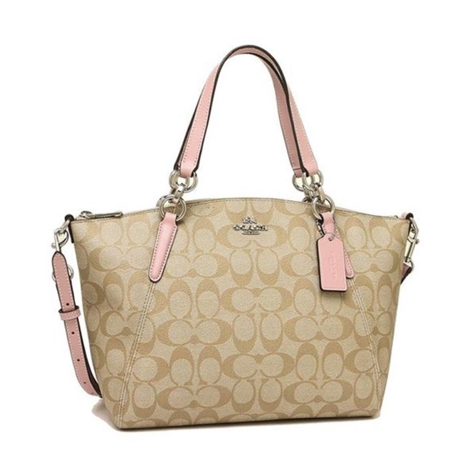 SMALL KELSEY SATCHEL IN SIGNATURE CANVAS (COACH F28989)