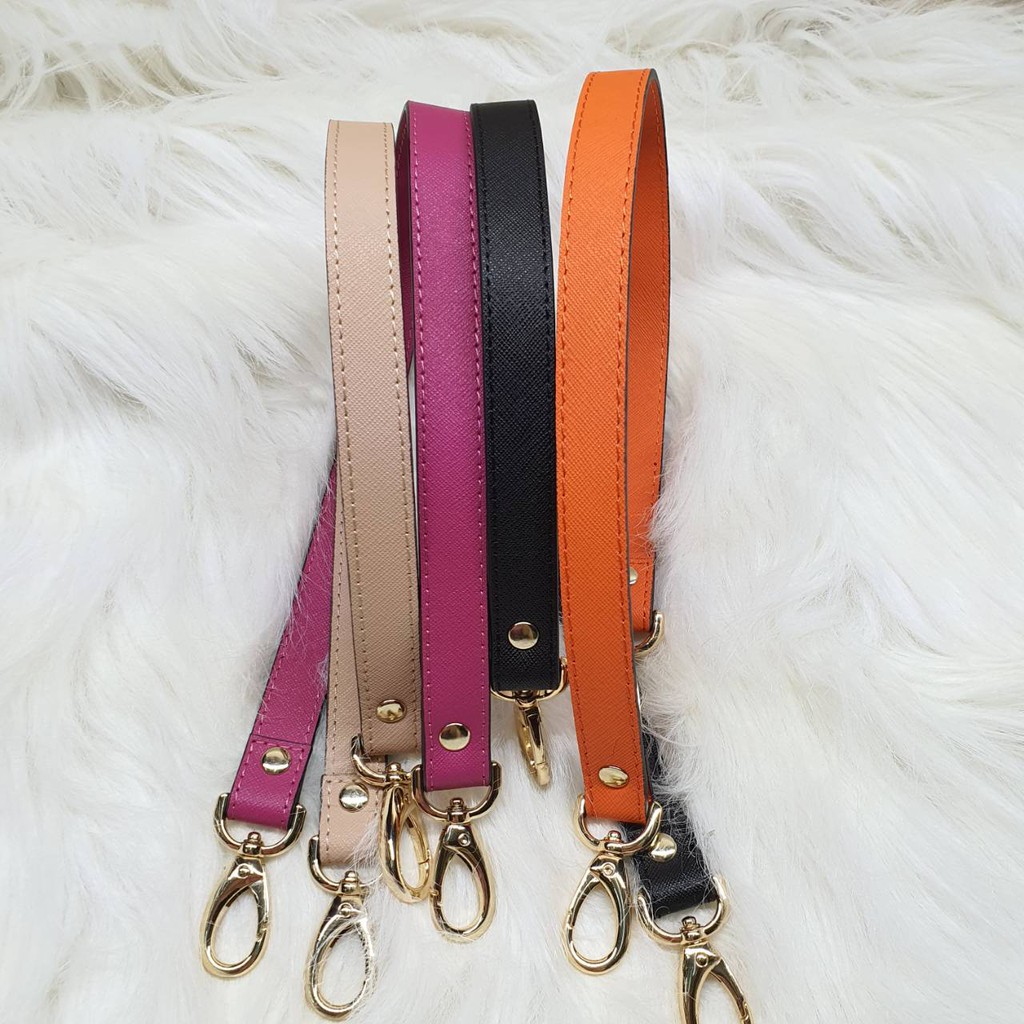 bagstrap slim tali tas pendek 58 cm strap tas orange wallet strap tali dompet avia