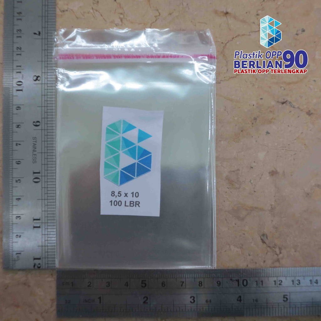 

8,5X10 CM PLASTIK OPP (SEAL/LEM) TEBAL 20 MIC ASLI / PLASTIK AKSESORIS - GELANG - PIN