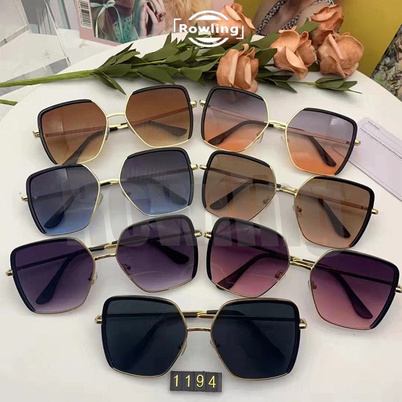 Rowling(ka-188)Kacamata Wanita Hitam  Anti Radiasi UV Fashion Sunglasses Eyewear  Kacamata Fashion