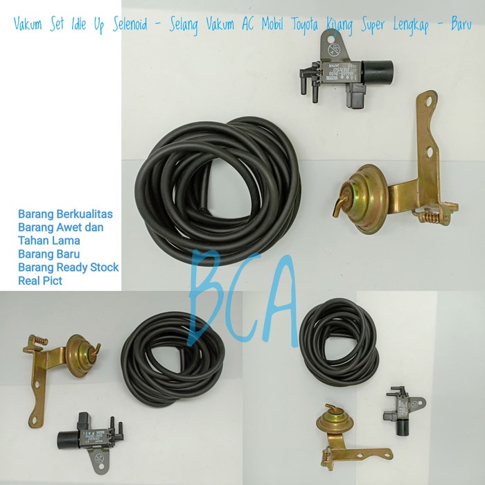 Vakum Set Idle UP - Selenoid - Selang Vacum AC Mobil Kijang Super