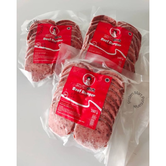 

Ayoma Burger Sapi Mini isi 20 280gr