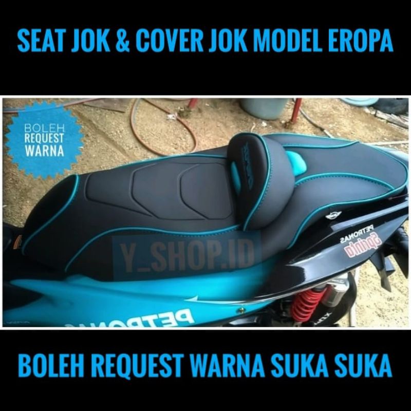 Sarung Cover Jok Motor Aerox 155 Conected Aerox 155 Old Custom Eropa Modifikasi