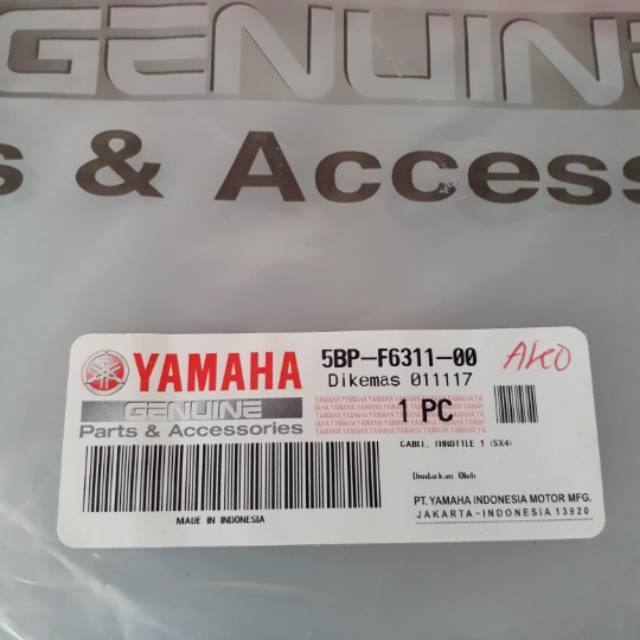 kabel gas scorpio original ygp 5bpf631100