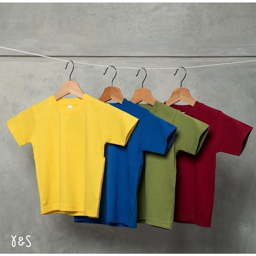 YARN &amp; SPINDLE  Kaos Polos Anak Kids Cotton Combed 30s