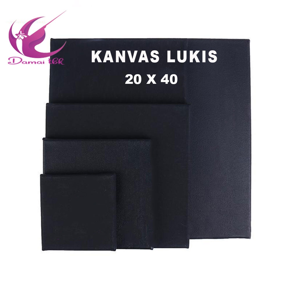 

Kanvas Lukis Hitam 20x40 cm - Black Canvas Board 20x40
