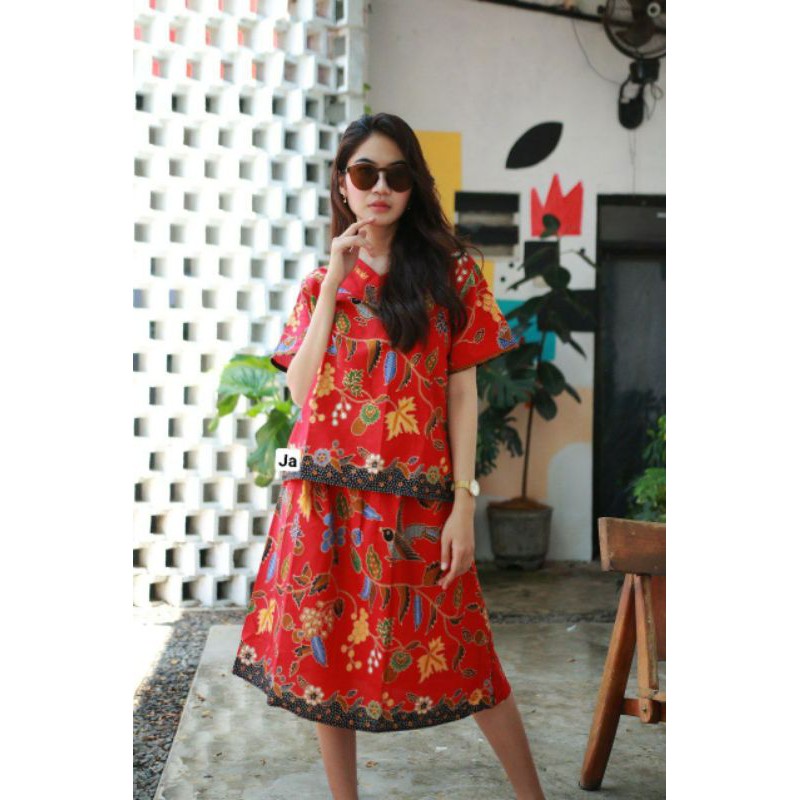 ATASAN BATIK MODERN dan ROK BATIK FULL SETT