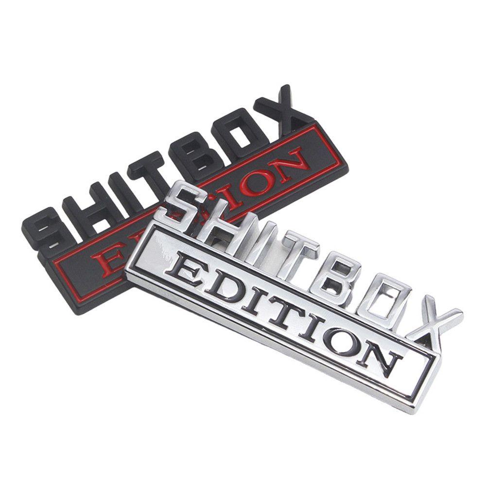 Top SHITBOX EDITION Fashion Mobil Truk Decal Truck 3D