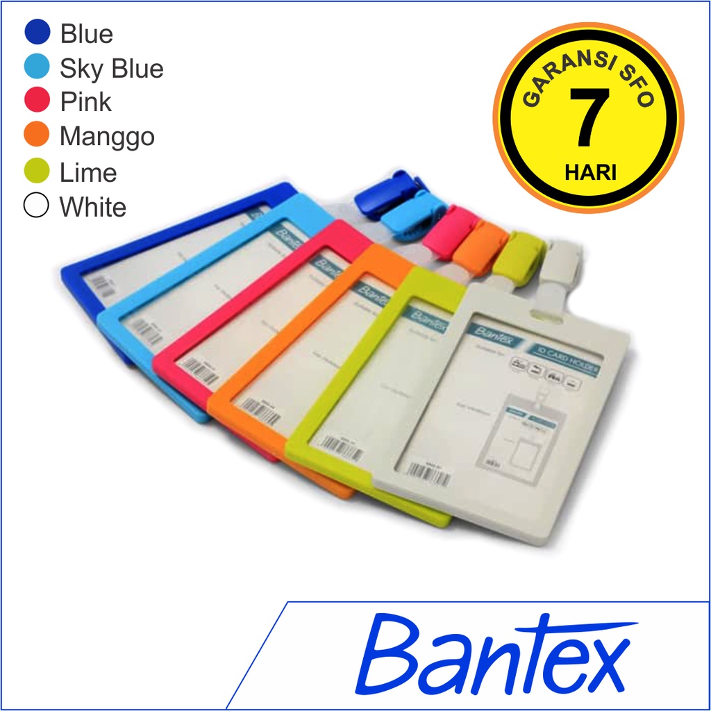 

ID Card Holder Bantex Potrait + Clip - 8866 -54mm x 90mm - SFO Semarang Official