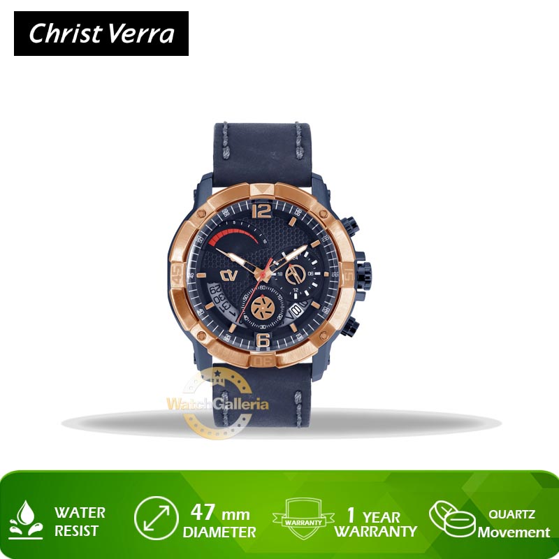 Jam Tangan Christ Verra CV C 67396G-2J BLU Original Murah