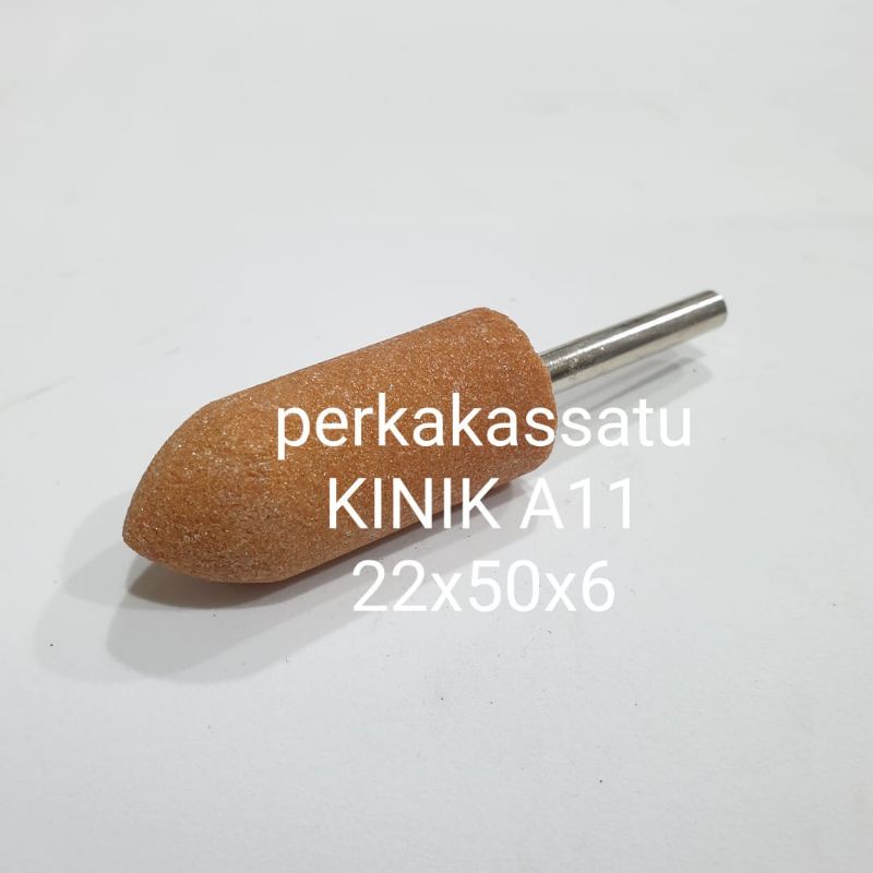 Jual BATU GERINDA BOTOL A11 22 X 50 X 6 MM KINIK MOUNTED STONE BATU