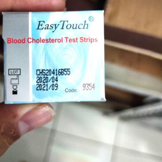 ➭ STRIP KOLESTEROL EASY TOUCH - EasyTouch Blood Cholesterol - Stik Easy touch kolesterol ℮