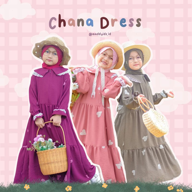 Gamis Chana gamis anak crinkle gamis anak crinkle airflow