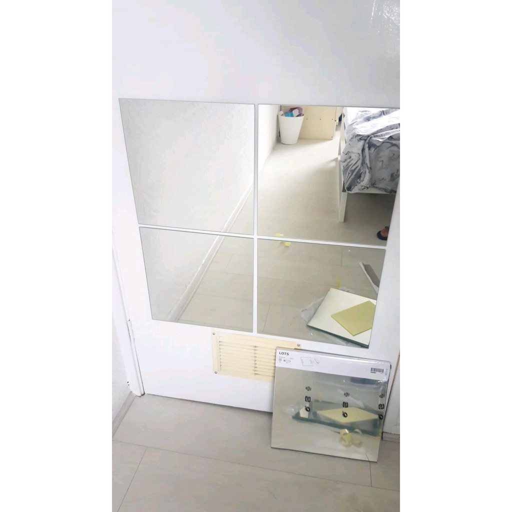 LOTZ Cermin Dinding Dekorasi Tempel 30x30cm cermin