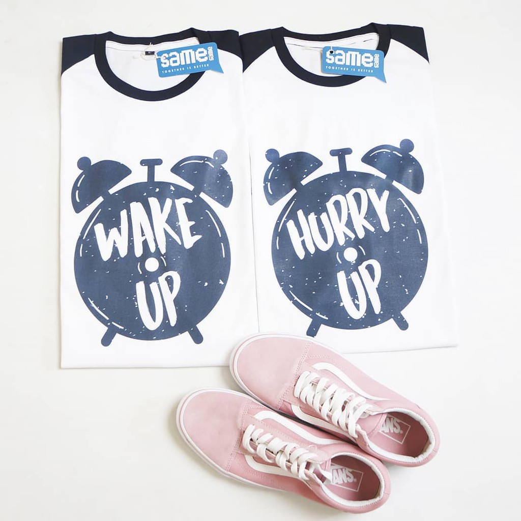  Kaos  Couple  Time Wake Up Shopee  Indonesia