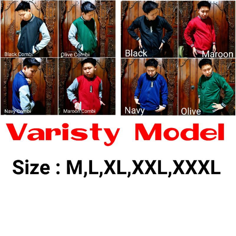 Home-BRUNO Jaket Varsity Baseball Unisex Premium Sporty