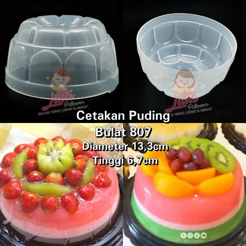 Cetakan Puding Bulat 807 -cetakan puding jelly coklat agar es kue bolu