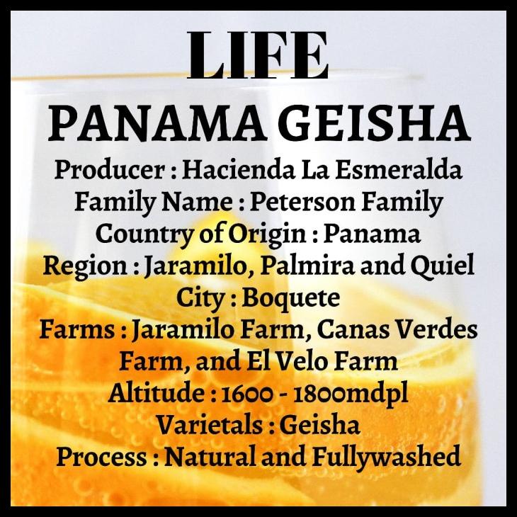 

DISKON TERBATAS !!! KOPI LIFE ARABICA PANAMA GEISHA HACIENDA LA ESMERALDA TERLARIS