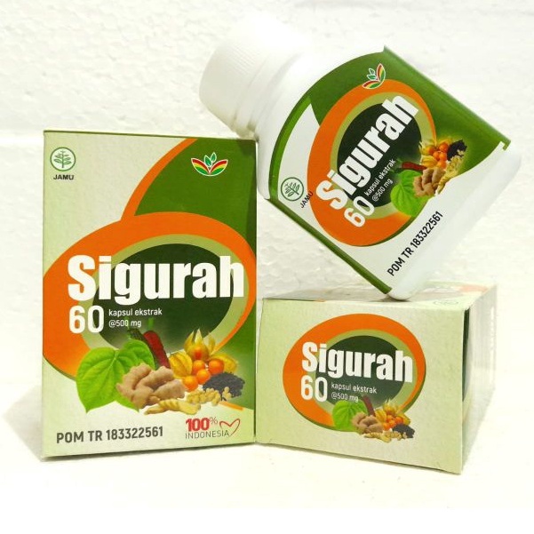 SIGURAH 60 KAPSUL. MELURUHKAN DAHAK. MENJAGA KESEHATAN PERNAFASAN.