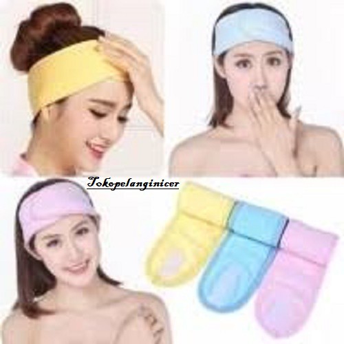 BANDO HANDUK Facial bandana mandi / bando make up Lembut/bandana lembut /BandanA murah  Tokopelanginicer