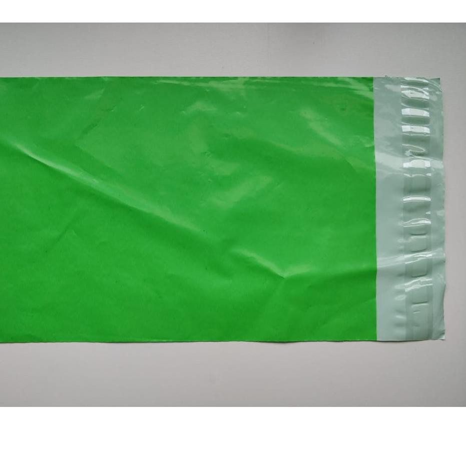 

♠ POLYMAILER ±100PCS 25x35CM HIJAU PREMIUM GLOSSY PLASTIK POLYMAILER GREEN ➦